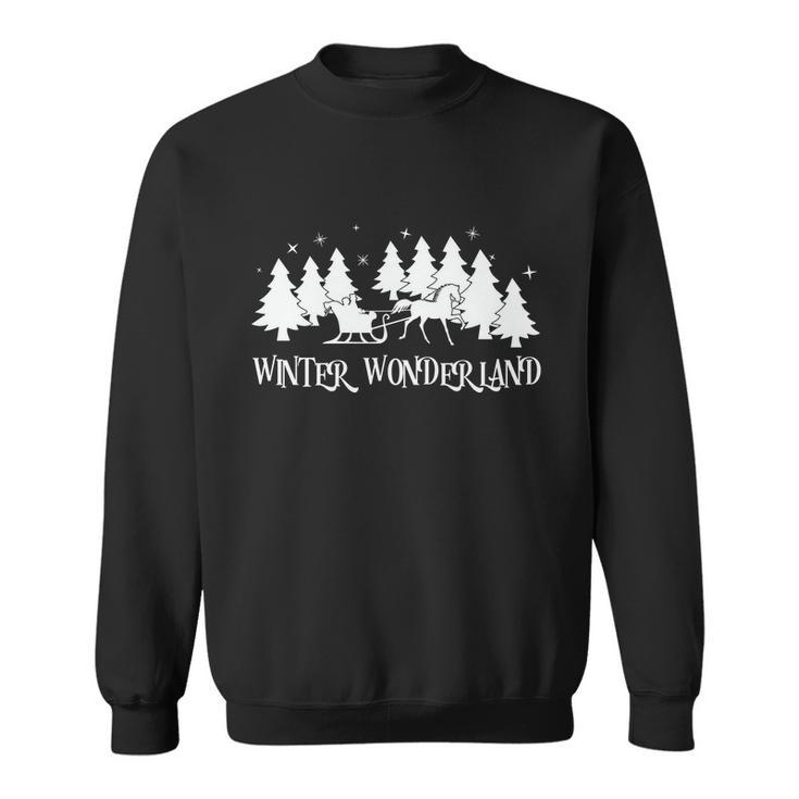 Winter Wonderland Reindeer Car Christmas Tree Pajama Xmas Gift Sweatshirt
