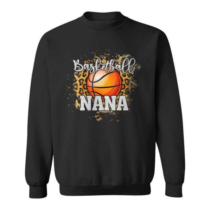 Womens Basketball Nana Vintage Basketball Family Matching  Sweatshirt