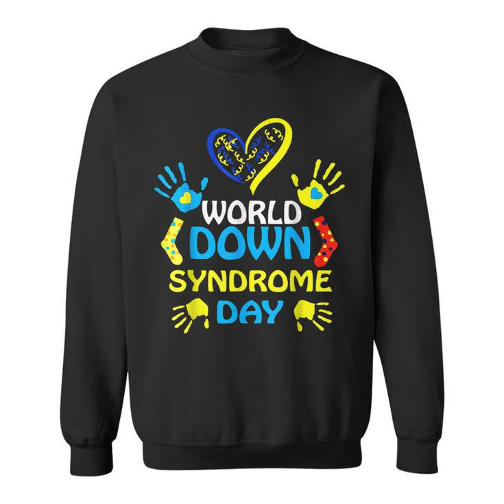 World Down Syndrome Day Support And Awareness 321  Sweatshirt