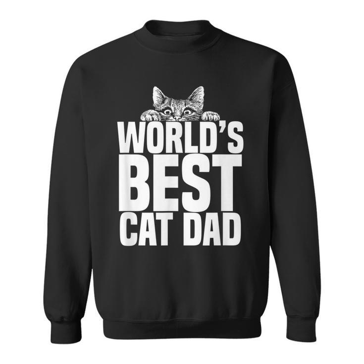 Worlds Best Cat Dad | Funny Cats Lover Gift Sweatshirt