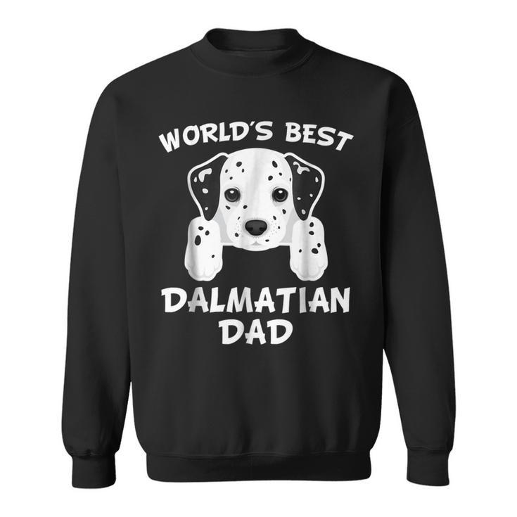 Worlds Best Dalmatian Dad Dog Owner Gift For Mens Sweatshirt