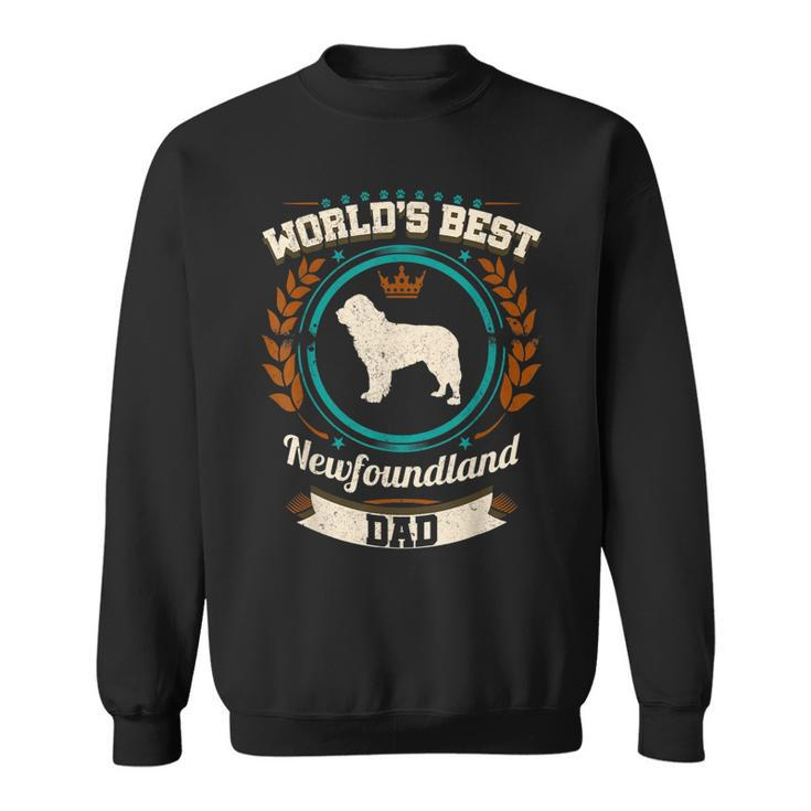 Worlds Best Newfoundland Dad Dog Owner Gift For Mens Sweatshirt