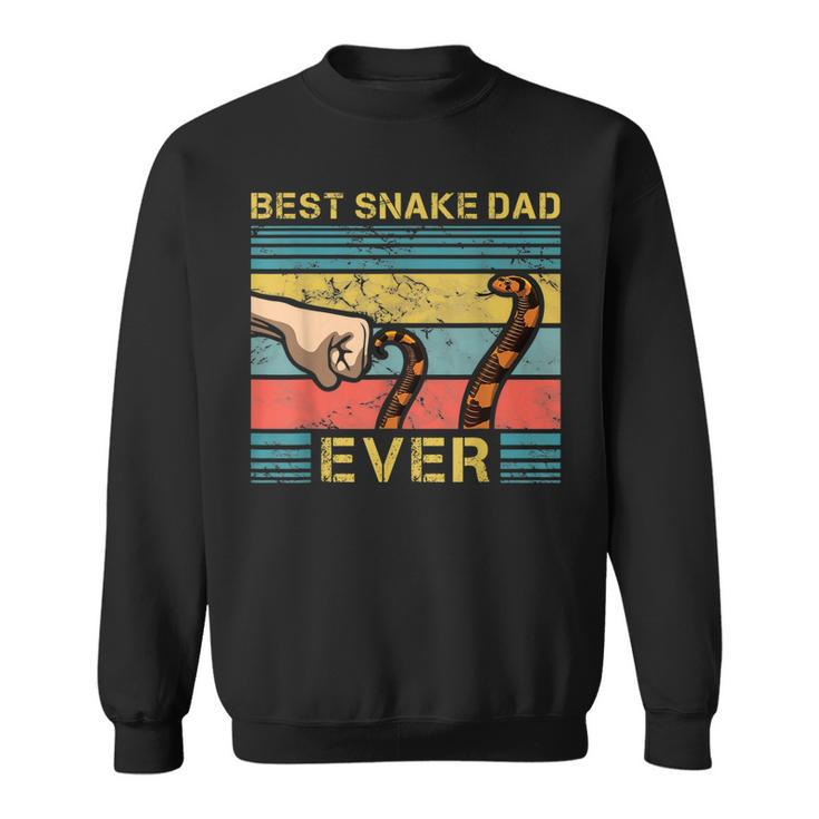 Worlds Best Snake Dad Funny Snake Enthusiast Father Gift For Mens Sweatshirt