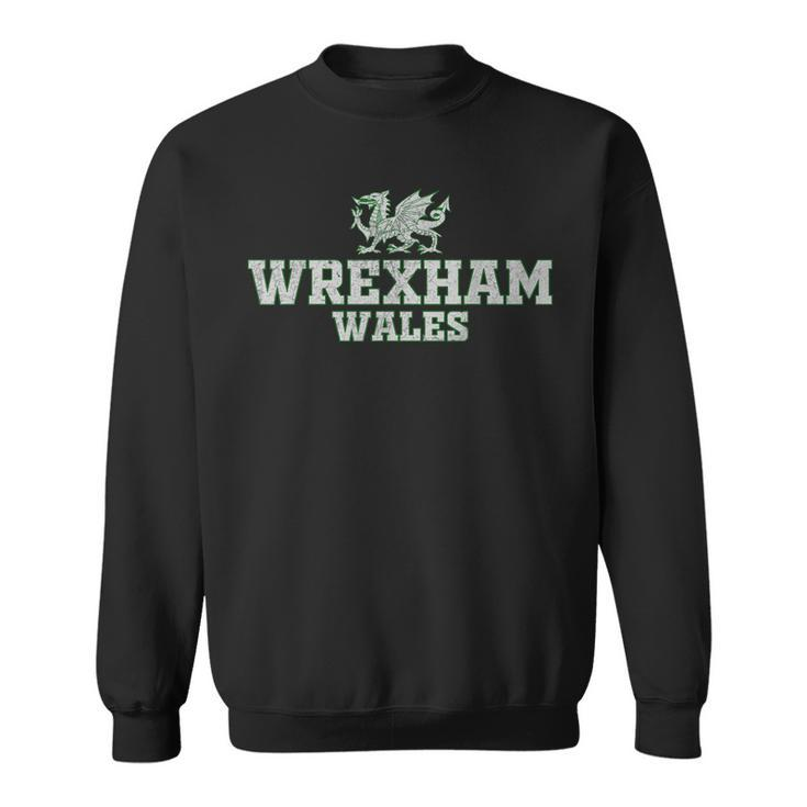 Wrexham Wales Retro Vintage  V3 Men Women Sweatshirt Graphic Print Unisex