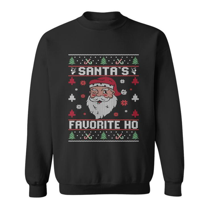 Wsantas Favorite Ho Gift Rude Offensive Ugly Christmas Sweater Great Gift Sweatshirt