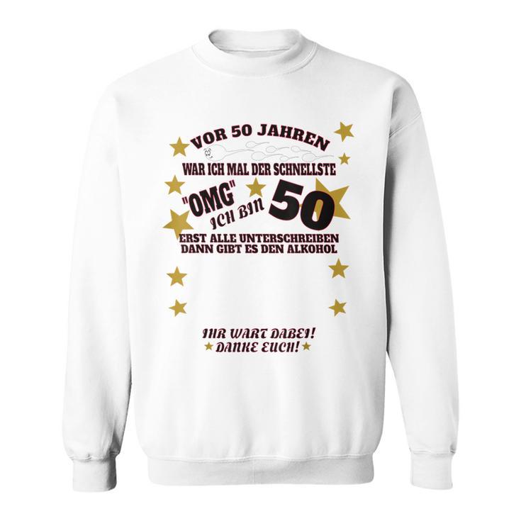 50 Geburtstag Herren Und 50 Geburtstag Mann Gästebuch Sweatshirt