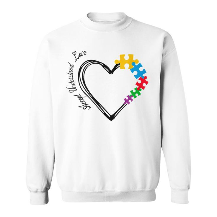 Accept Understand Love Autism Awareness Month Autism Support  V2 Sweatshirt