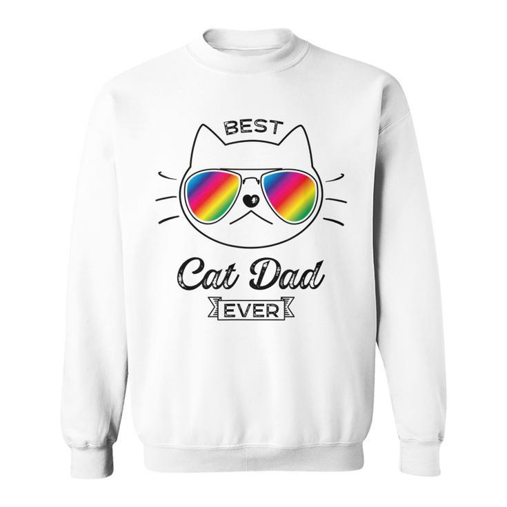 Best Cat Dad Ever Cat Daddy Sunglasses Sweatshirt