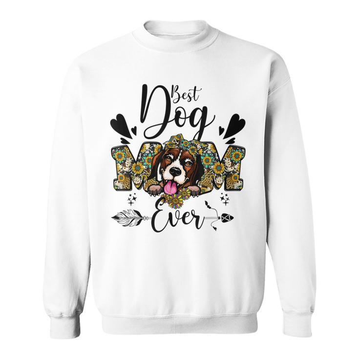 Best Dog Mom Ever Cute Beagle Dog Lover Mothers Day  Sweatshirt