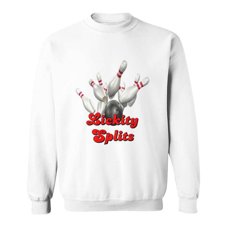 Brown Bowling Team Lickity Splits T-Shirts Men Women Sweatshirt Graphic Print Unisex
