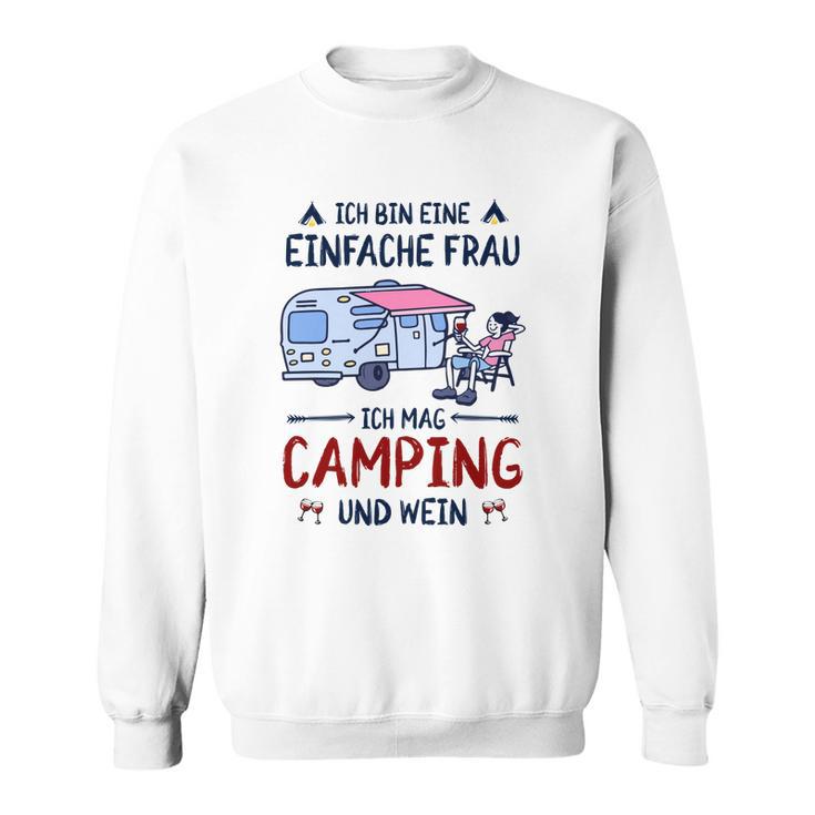 Camping Ich Bin Einfache Frau Sweatshirt