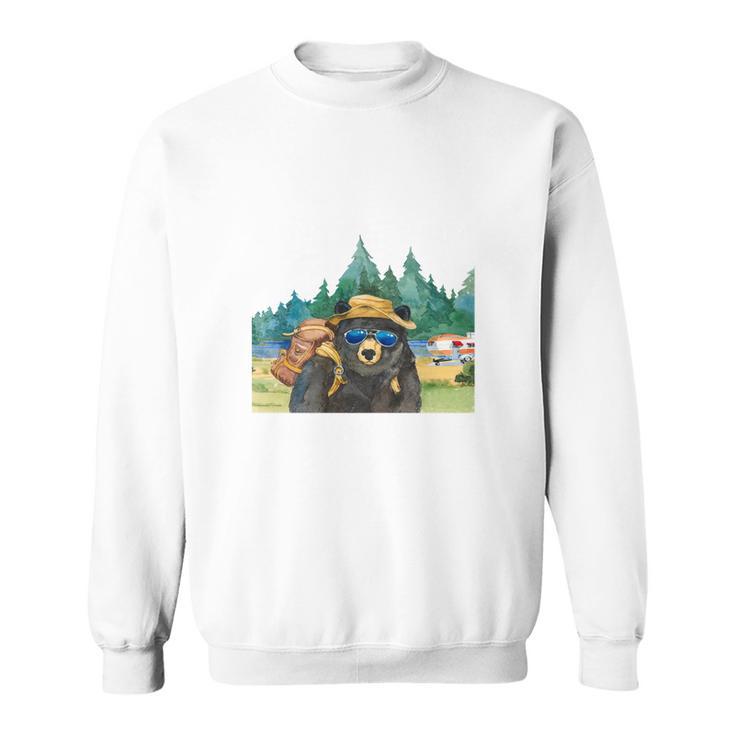 Camping Makes Me Happy Humans Make My Head Hurt V2 Sweatshirt