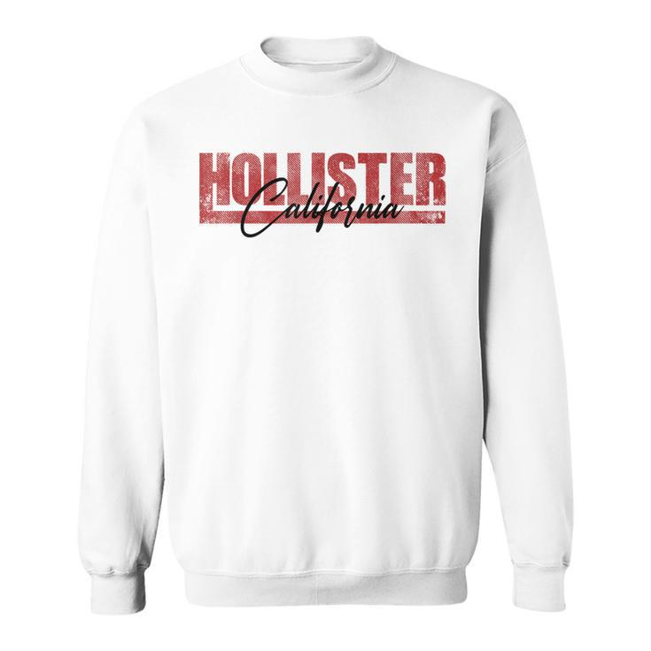 City Of Hollister California Ca Vintage Athletic Sports  Sweatshirt