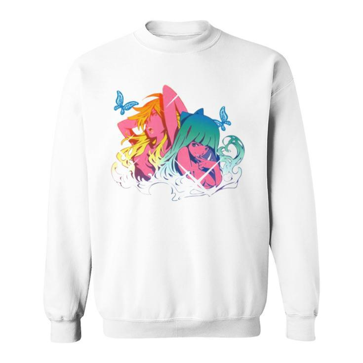 Colored Panty And Stocking Design Sweatshirt