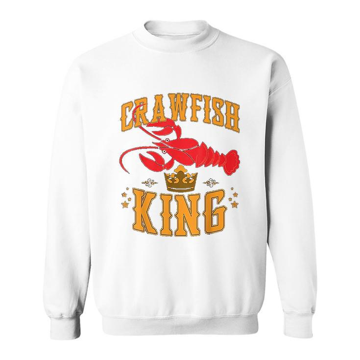 Crawfish King Crawfish Boil Party Festival Men Women Sweatshirt Graphic Print Unisex