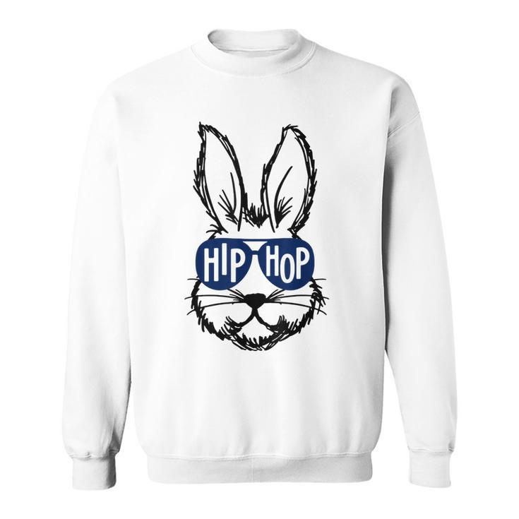 Cute Bunny Face With Sunglasses Hip Hop For Easter Day  Sweatshirt