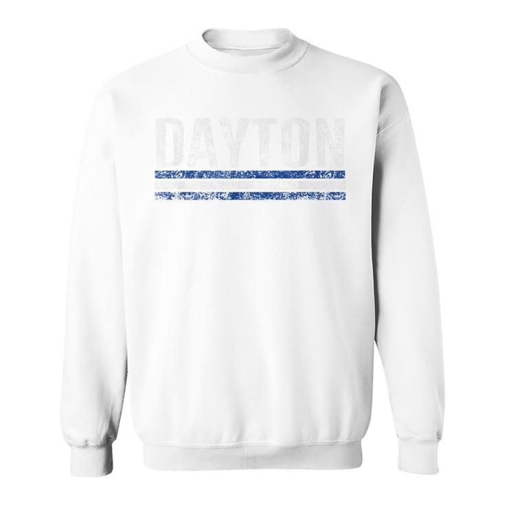 Dayton Ohio Retro Vintage Weathered Throwback  Men Women Sweatshirt Graphic Print Unisex