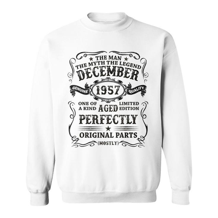 December 1957 The Man Myth Legend 65 Year Old Birthday Gift Sweatshirt