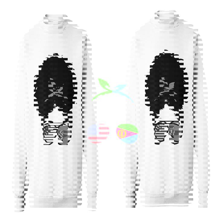 Eritrea Roots Eritrean Girl Afro Bun Eritrea Heritage Sweatshirt