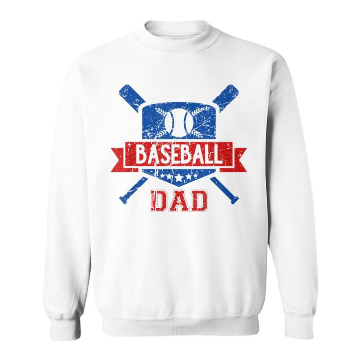 Funny Vintage Baseball Dad  Sweatshirt