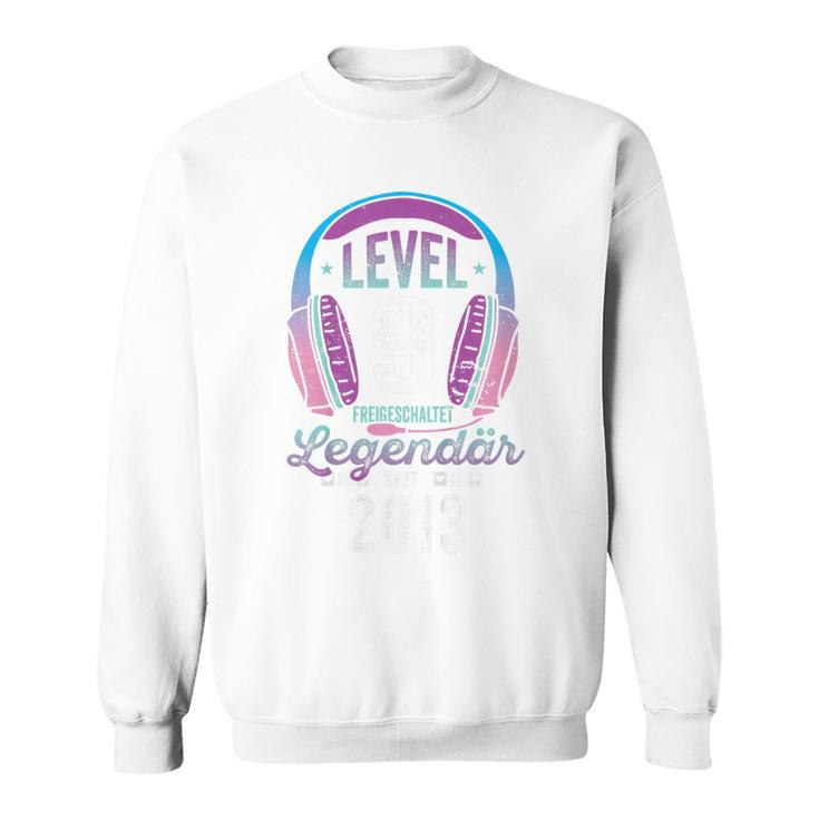 Gamer Girl Level 9 Sweatshirt, Geschenkidee zum 9. Geburtstag 2013