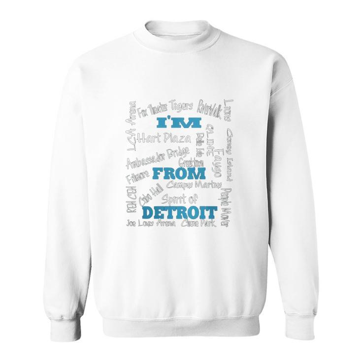 I Am From Detroit Men Women Sweatshirt Graphic Print Unisex