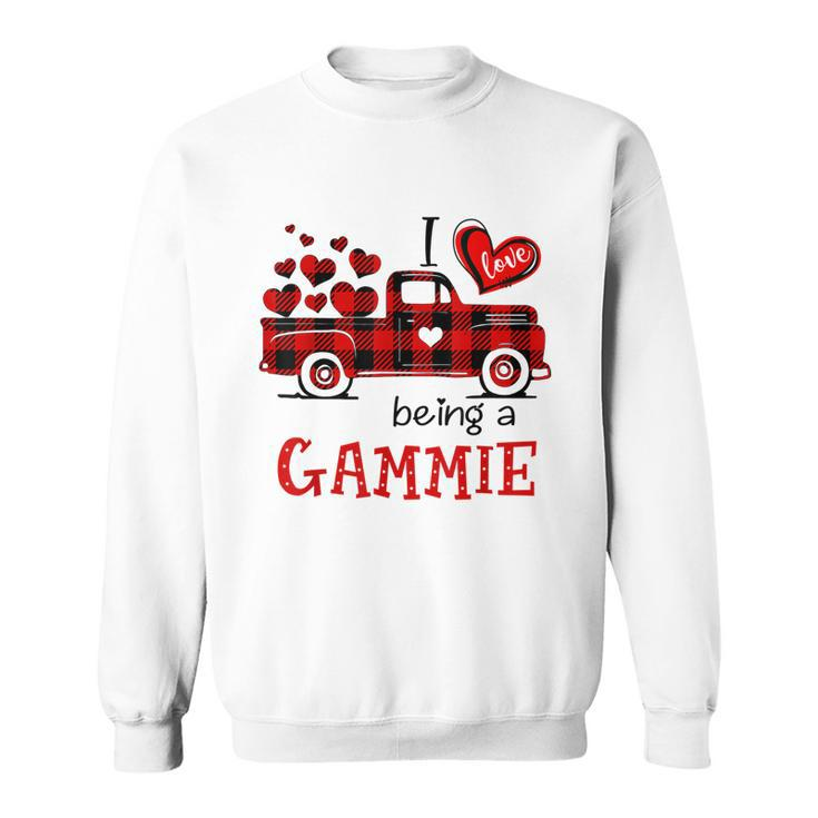 I Love Being A Gammie Truck Xmas Christmas Gift For G Sweatshirt