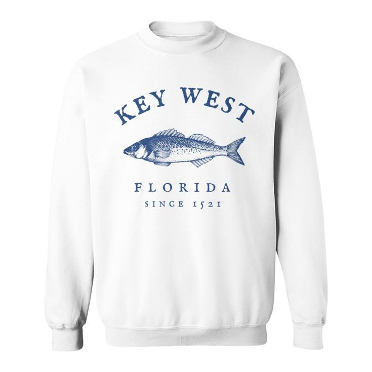 Key West Florida Vintage Fishing  Sweatshirt