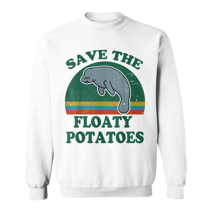 Mana- Save The Floaty Potatoes Funny Chubby Mermaid  Sweatshirt