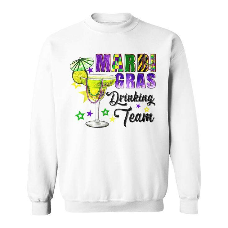 Mardi Gras Drinking Team Funny Drinking Lovers Party  V3 Sweatshirt