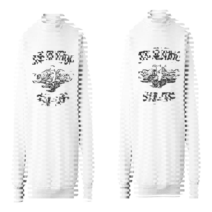 Mens Uss Colorado Ssn-788 Attack Submarine Badge Vintage Sweatshirt