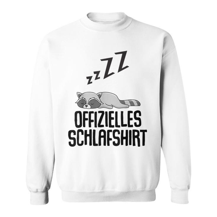 Offizielles Schlaf Herren Waschbär Lustige Geschenke Sweatshirt