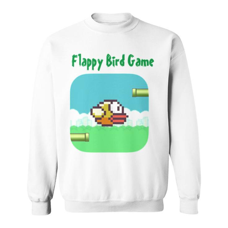 Pixel Art Flappy Bird Game Sweatshirt