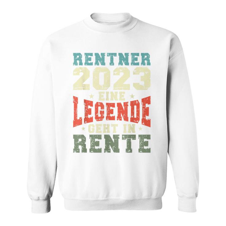 Rentner 2023 Rente Spruch Retro Vintage V2 Sweatshirt