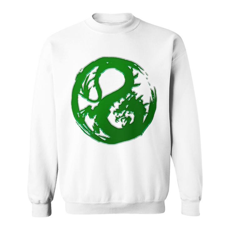 Samurai Legend Dragon Mon Green Sweatshirt