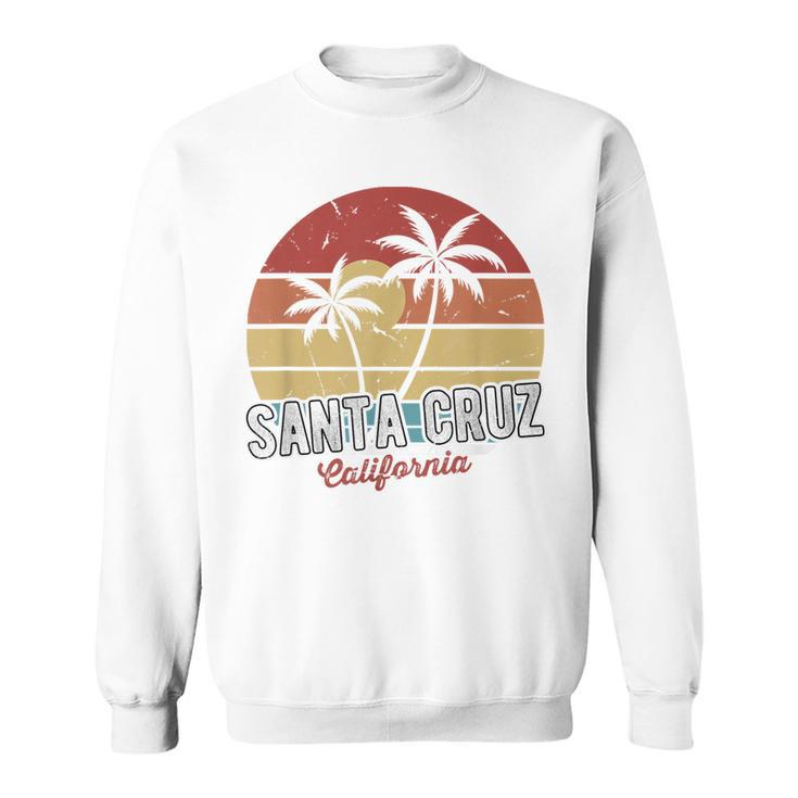 Santa Cruz California 70S Beach Surfing Retro Sweatshirt Mazezy UK