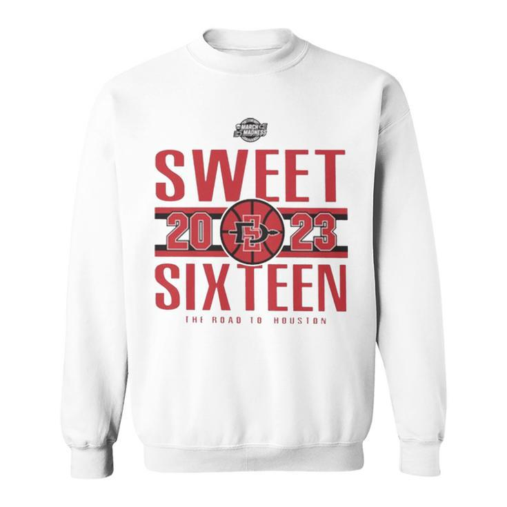 Sdsu Men’S Basketball 2023 Sweet Sixteen The Road To Houston T Sweatshirt