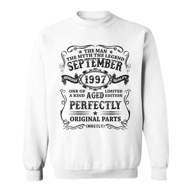 September 1997 The Man Myth Legend 25 Year Old Birthday Gift Sweatshirt