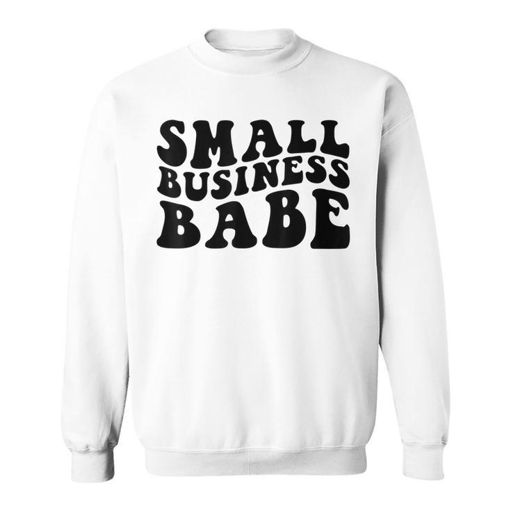 Small Business Babe Funny Saying Retro Men Women Long Sleeve T shirt Graphic Print Unisex Seseable UK