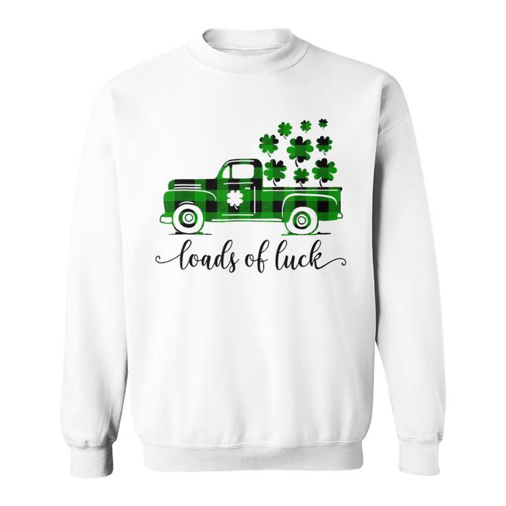 Special Delivery Loads Of Luck Plaid Truck St Patricks Day  Sweatshirt