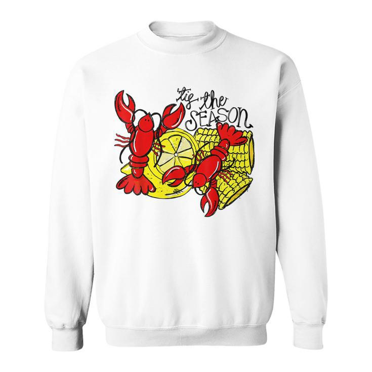 Tis The Season New Orleans Crawfish Mardi Gras Costume  Sweatshirt