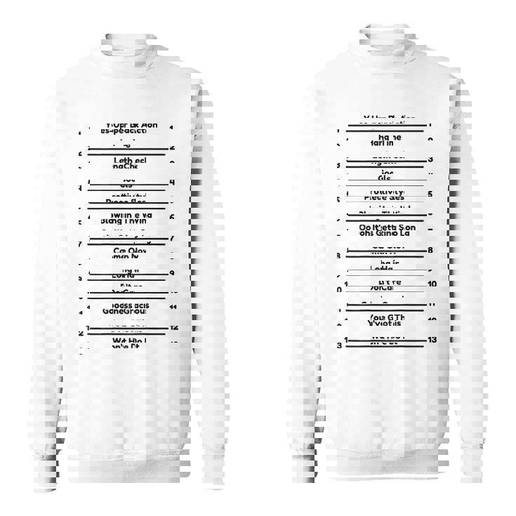 Track Your Long Natural Hair - Length Check Hair Backprint  Sweatshirt