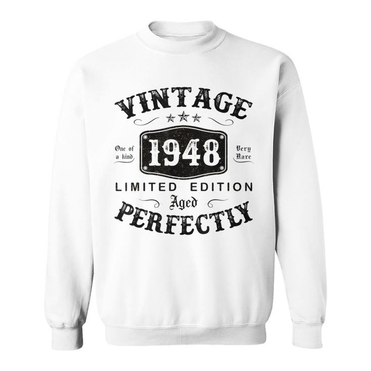 Vintage 1948 75 Years Old 75Th Birthday Gifts For Men Sweatshirt