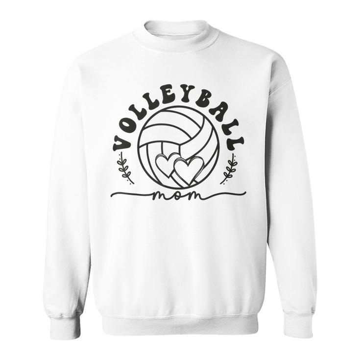 Volleyball Mom For Women Matching Volleyball Players Team  Sweatshirt