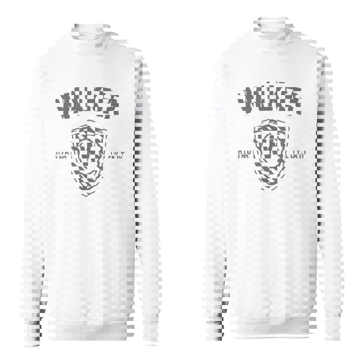 Walker Family Shield  Last Name Crest Matching Reunion Sweatshirt