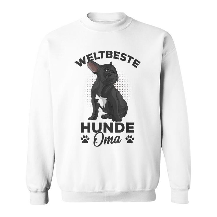 Weltbeste Hunde-Oma Französische Bulldogge Tee, Frenchie Frauchen Sweatshirt