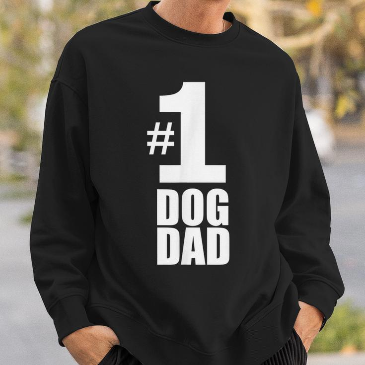 1 Dog Dad Funny Dog Lover Gift Best Dog Dad Gift For Mens Sweatshirt Gifts for Him