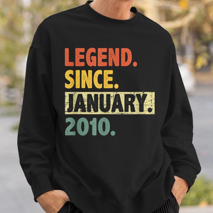 13 Geburtstag Legende Seit Januar 2010 13 Jahre Alt Sweatshirt Geschenke für Ihn