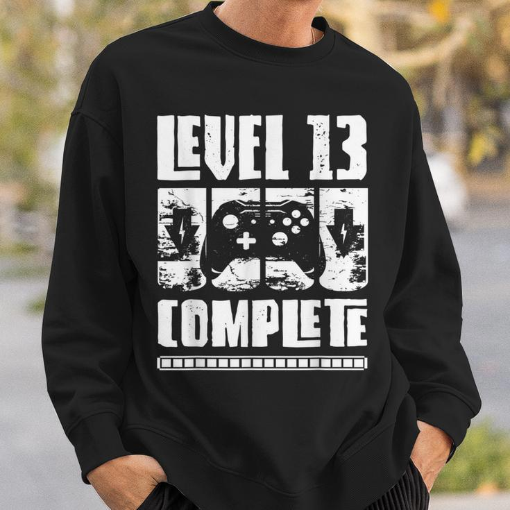 13 Jahre Geburtstags Junge Gamer Level 13 Complete Sweatshirt Geschenke für Ihn