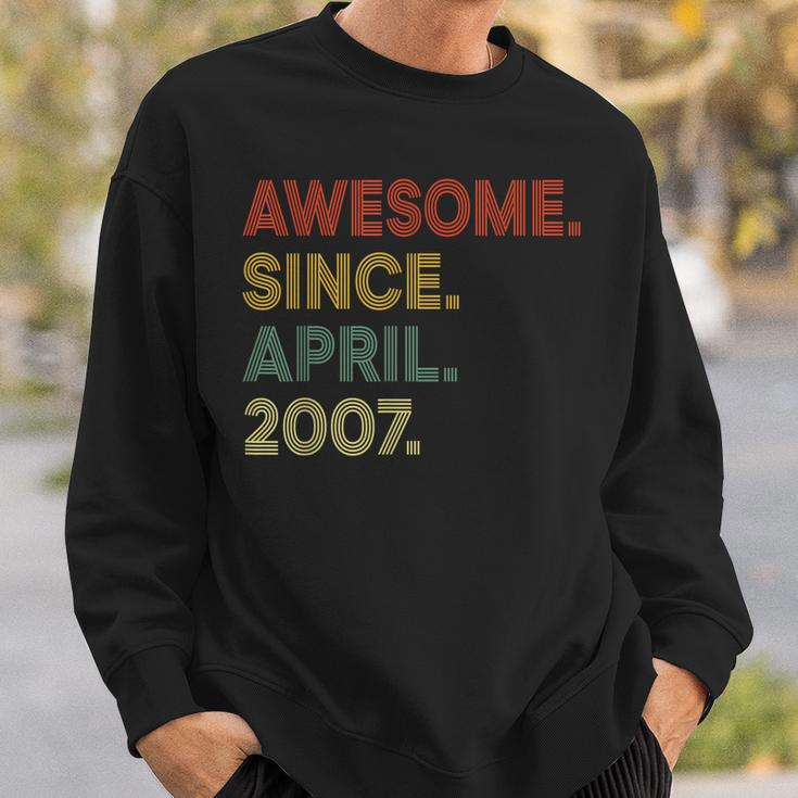 16 Year Old Awesome Since April 2007 16Th Birthday Sweatshirt Gifts for Him